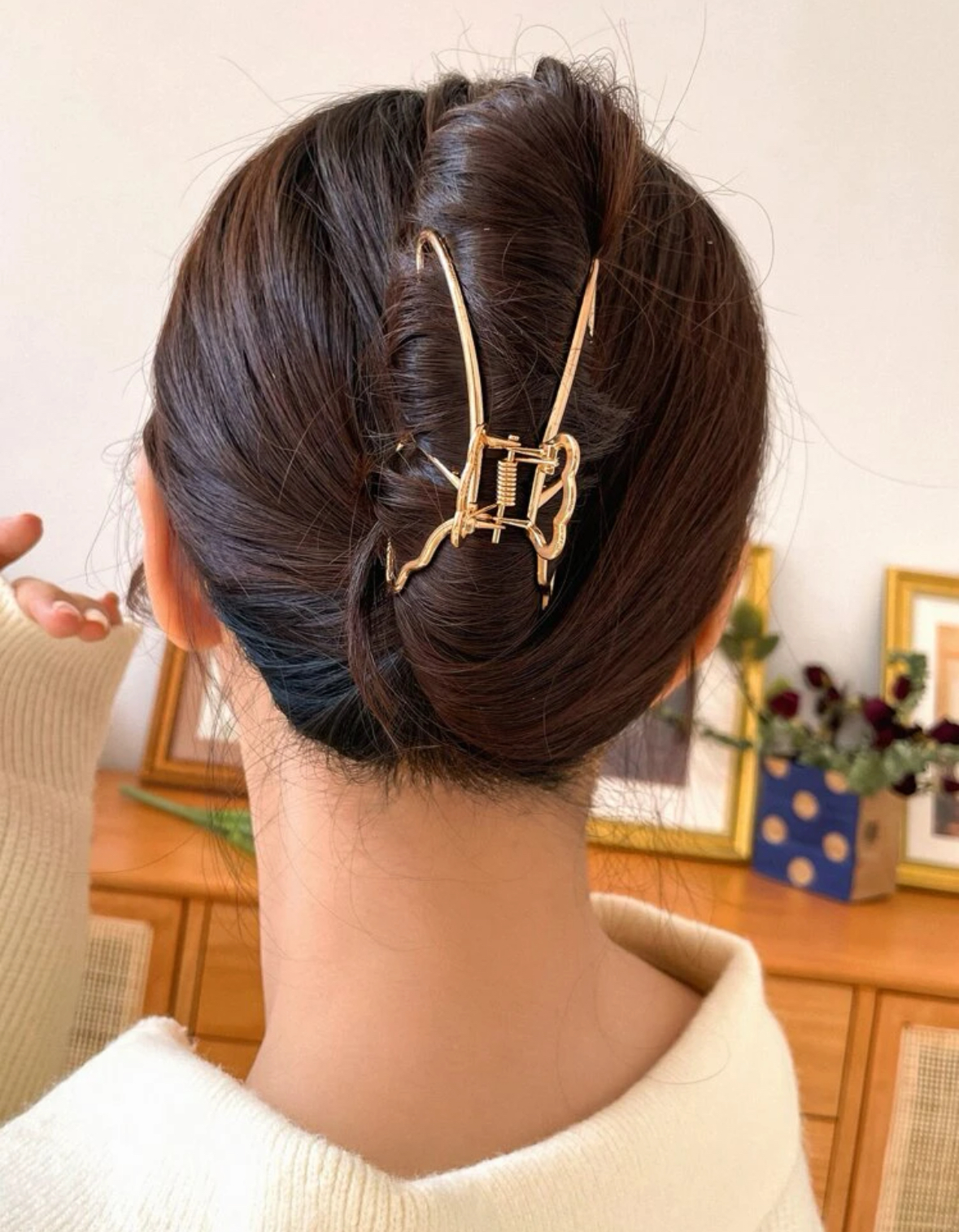 تصویر کلیپس پروانه طلایی Gold Butterfly clips