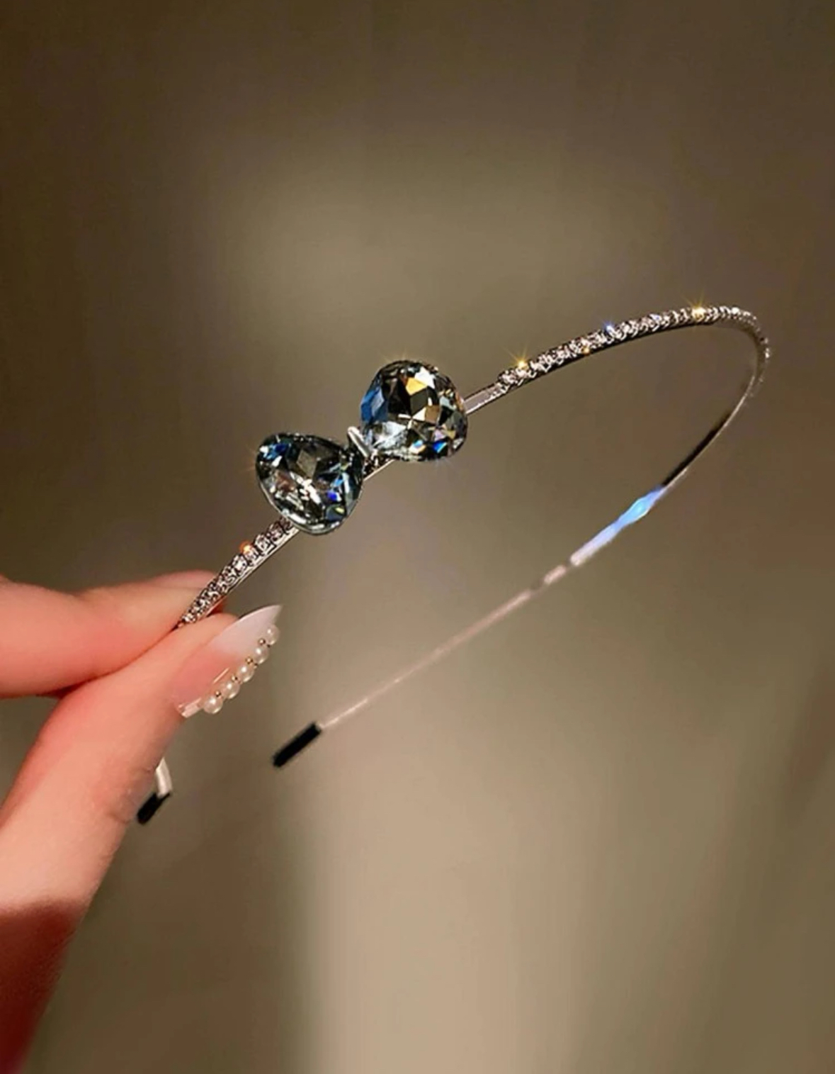 تصویر تل سر پاپیون رنگ مشکی Papillon headband